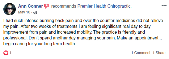Chiropractic Virgina Beach VA FB Testimonial Chiropractic Virgina Beach VA FB Testimonial